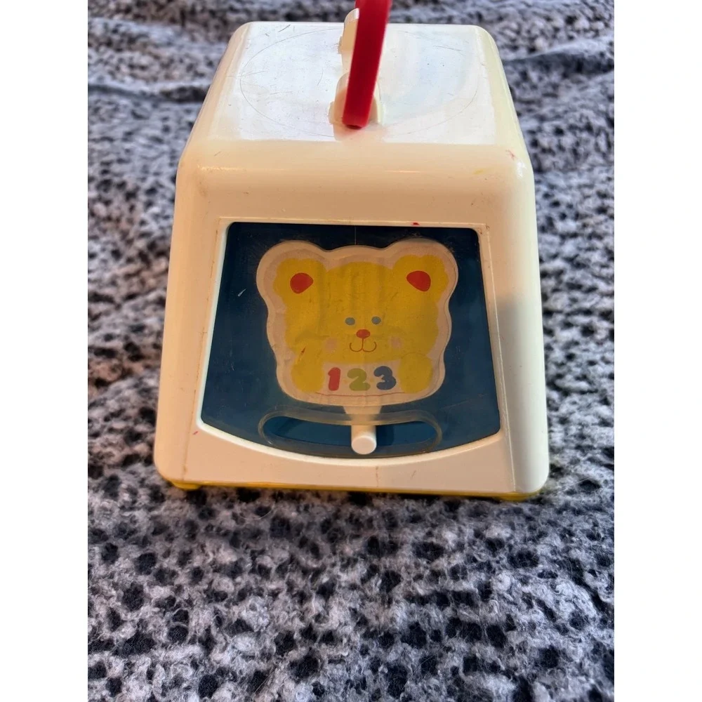 Fisher Price #1021 Vintage 1988 Baby Rotating Turn And Learn Activity Pyramid